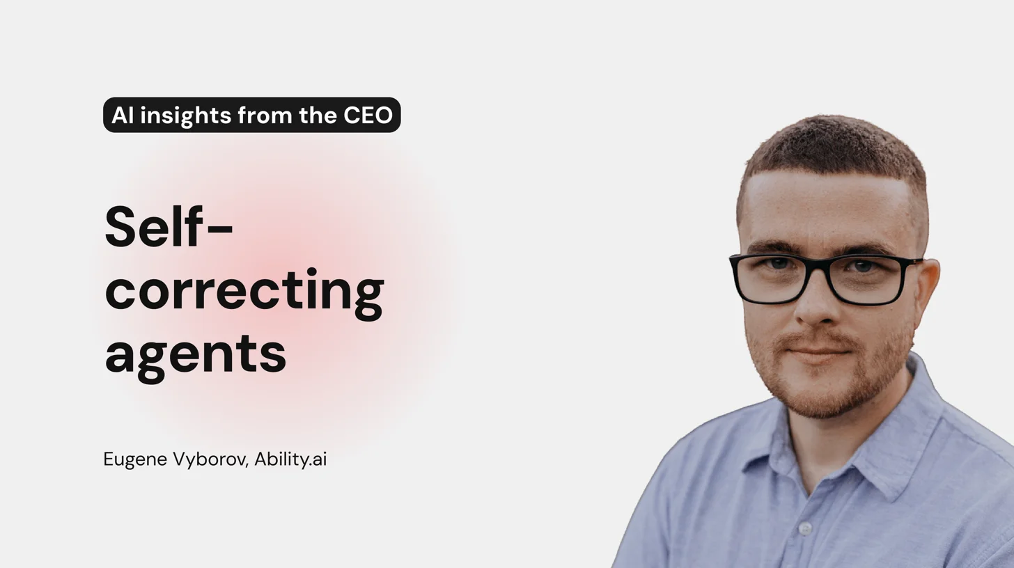 Self-correcting agents