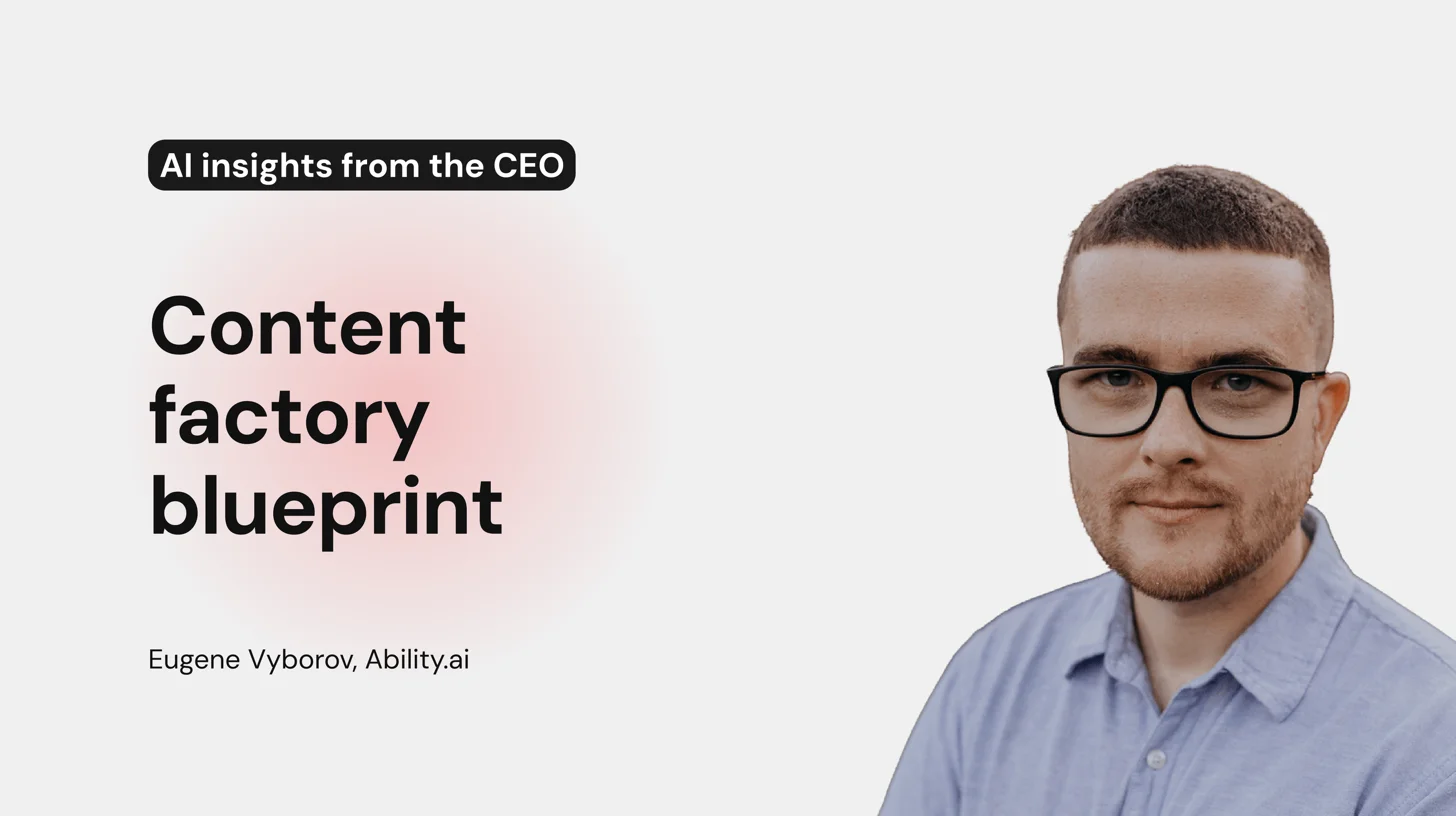 Content factory blueprint