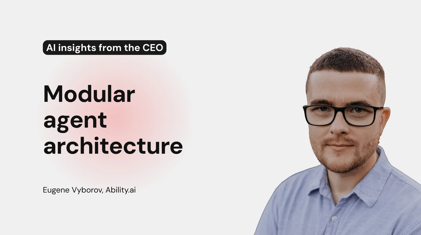 Modular agent architecture